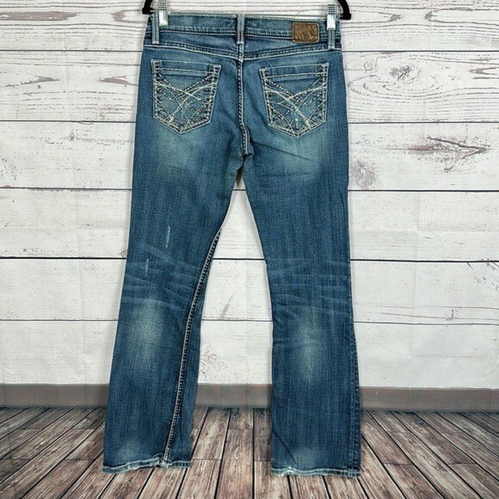 Buckle BKE Jeans Womens 29 Blue‎ Mya Bootcut Studded Western Cowgirl